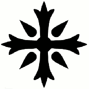 das in Astydien gängigste Glaubenssymbol, das unter dem Namen Accydisches Kreuz bekannt ist